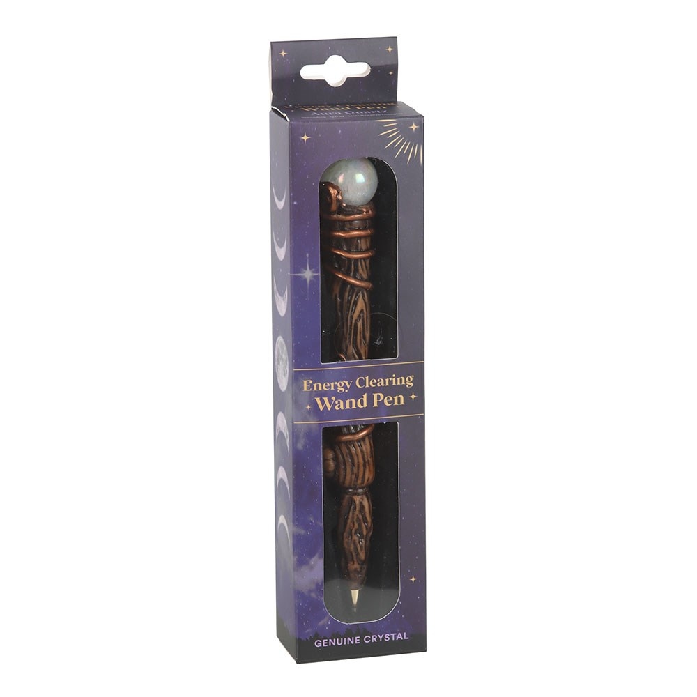 Something Different - Energy Clearing Aura Quartz Crystal Wand Pen - Multicolours